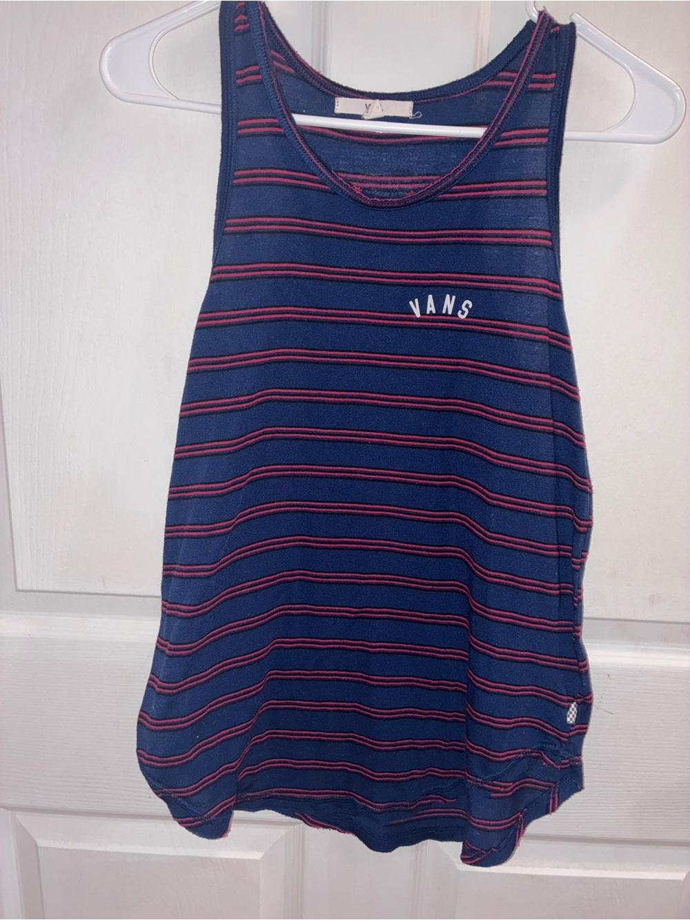 Vans Tank Top with Red Stripes